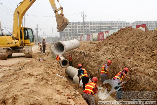运河开发区建设局：聚源大道建设工程加速推进